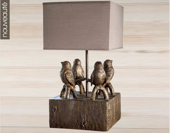 Lampe Becquet - La lampe à poser petits oiseaux Prix 79,90 Euros