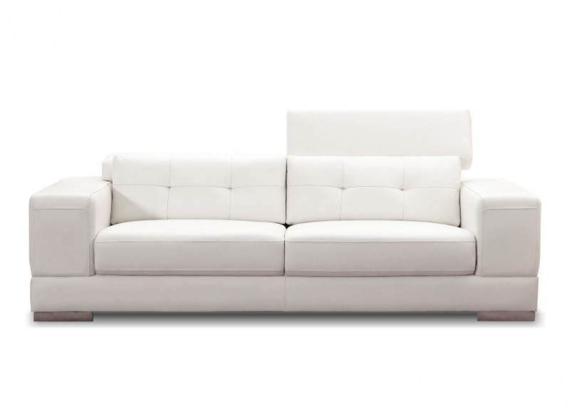 Canapé AchatDesign - Canapé cuir blanc design Lima prix 719,10 euros