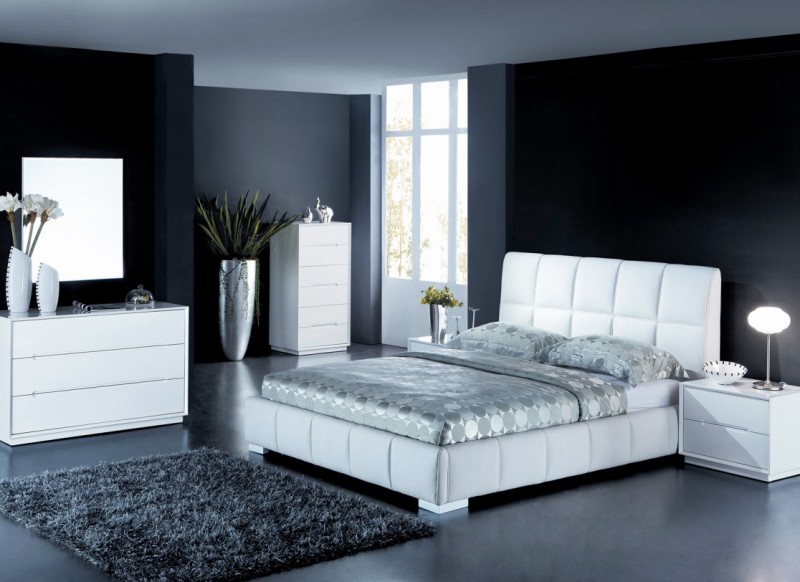 Lit AchatDesign - DAVIS Lit blanc design prix 409,00 euros