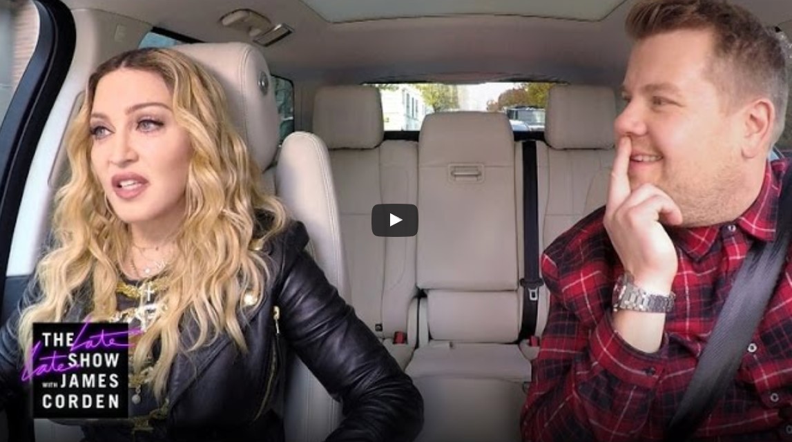 VIDEO Madonna : son twerk sexy dans le Carpool Karaoke de James Corden