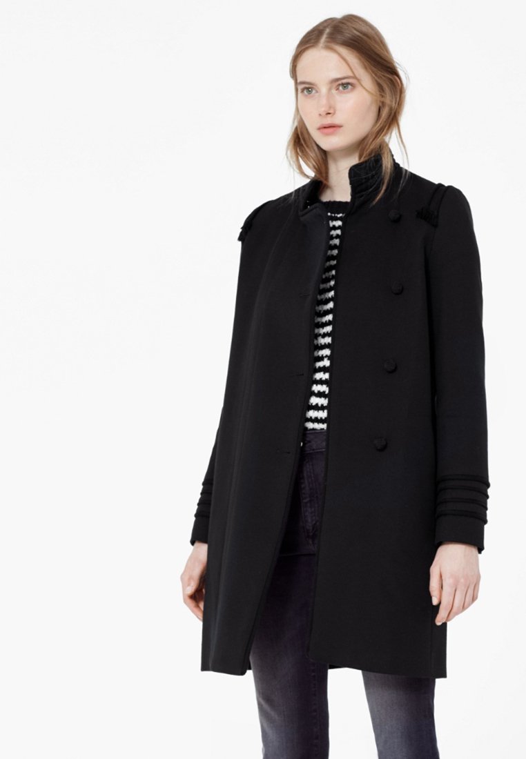 manteau femme noir classique