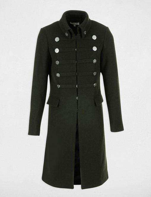 Manteau droit style officier Morgan