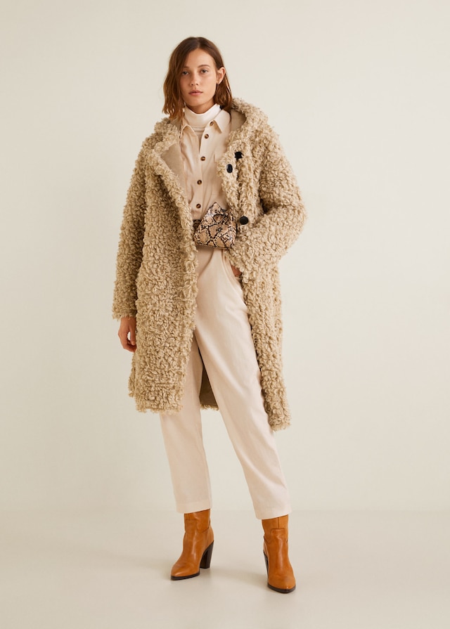 mango manteau femme mouton