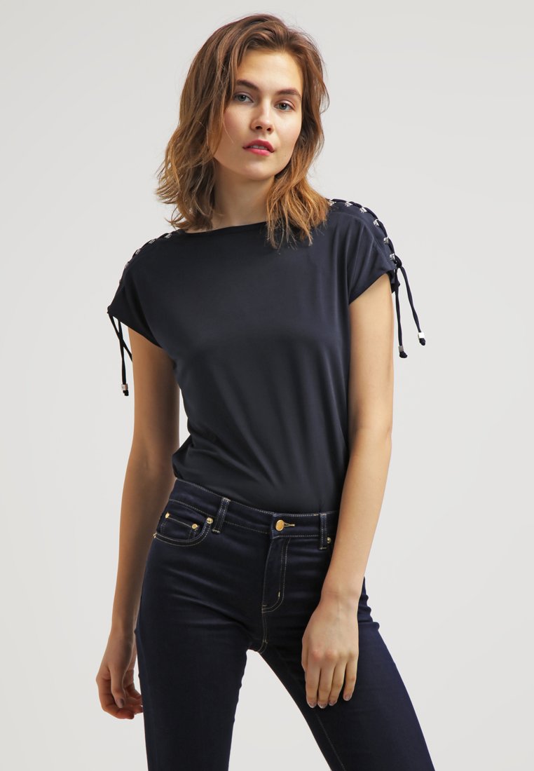 MICHAEL Michael Kors T-shirt basique new navy/silver, T-shirt Femme Zalando