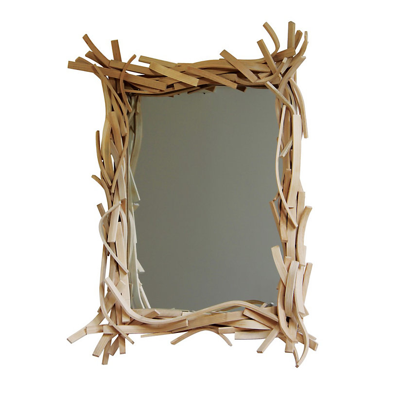 Miroir design en bois Agathe grand modèle - Camif