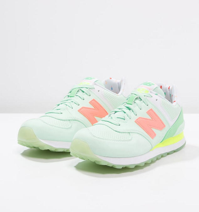 New Balance WL574 Baskets basses seafoam/summer green - Baskets femme Zalando