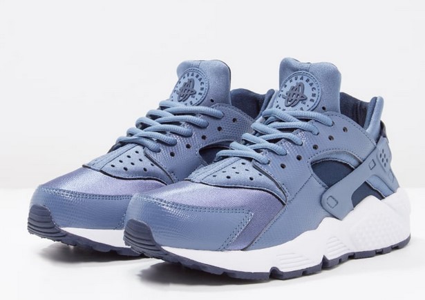 Nike Sportswear AIR HUARACHE RUN Baskets basses ocean fog/midnight navy/white