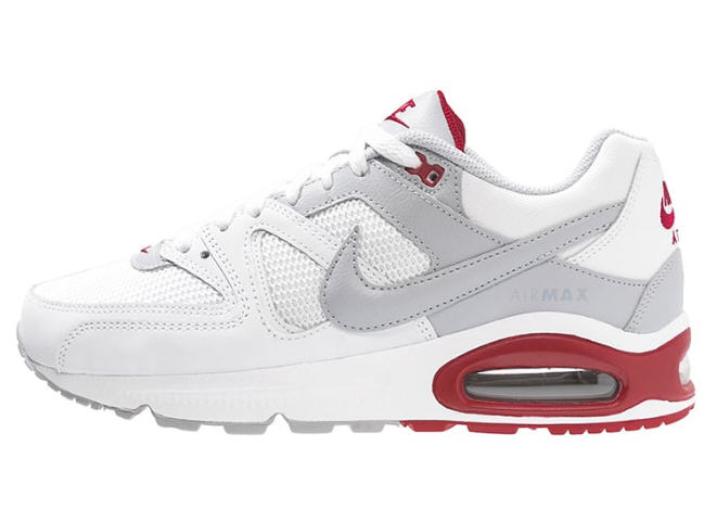 Nike Sportswear AIR MAX COMMAND Baskets basses white/wolf grey/gym red