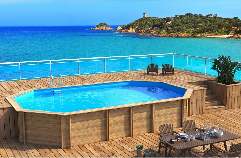 Piscine hors-sol bois Weva Proswell by Procopi - Leroy Merlin