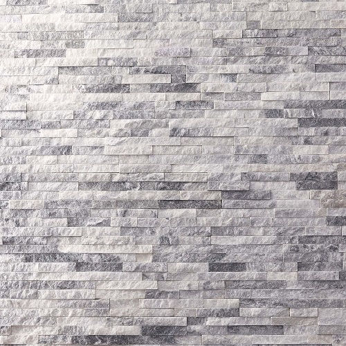 Plaquette de parement pierre naturelle blanc Ultra artic - Leroy Merlin