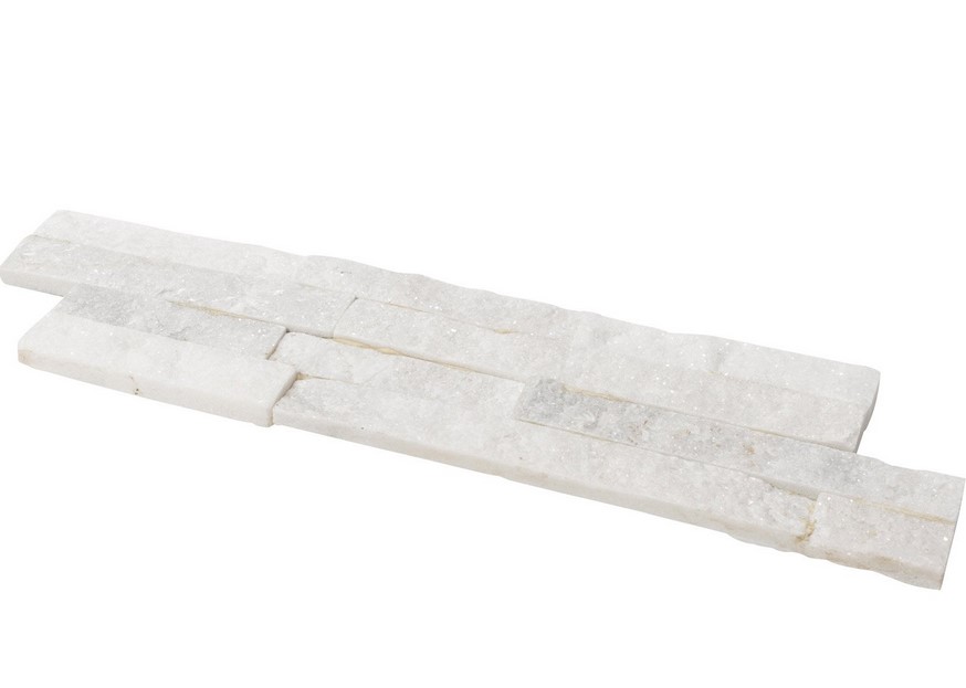 Plaquette de parement pierre naturelle blanc Ultra - Leroy Merlin
