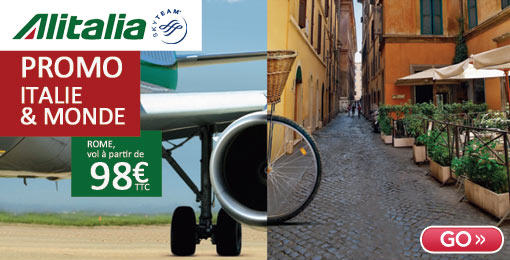 Billet d'avion pas cher Go Voyage - Vol Rome Alitalia 98,00 euros