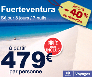 Séjour Fuerteventura Carrefour Voyages - Hotel Aloe Club Resort 3* Tout Inclus Prix 479,00 euros