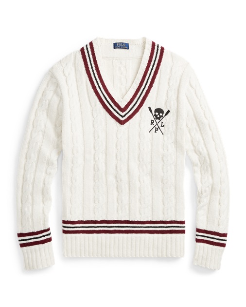 Pull de cricket en coton mélangé Polo Ralph Lauren pour Homme