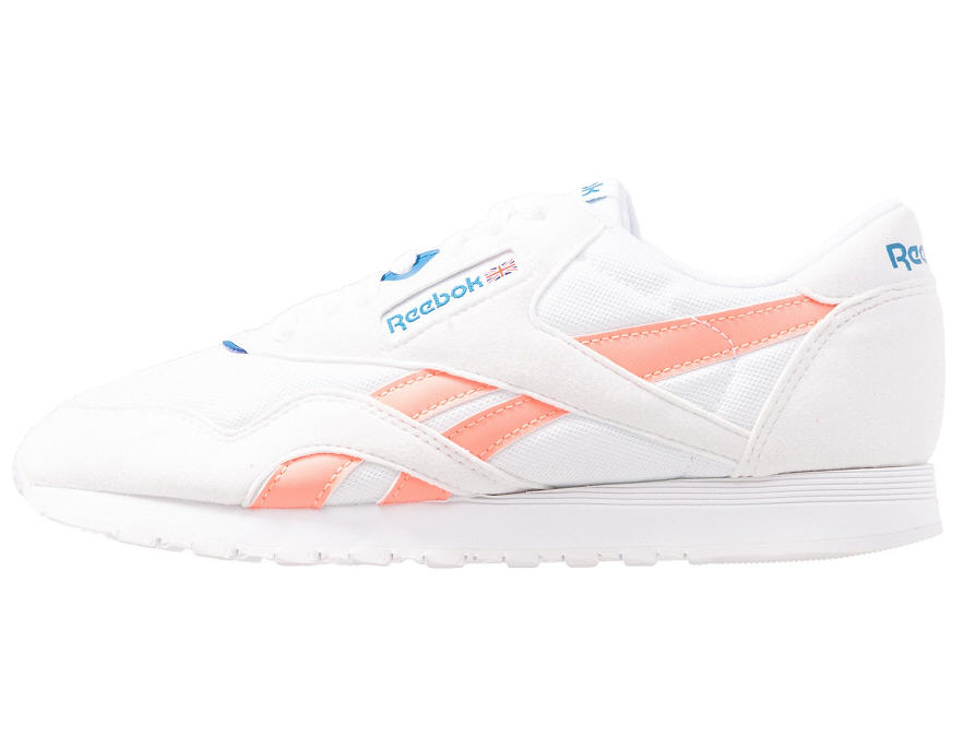 Reebok Classic Baskets basses white/digital pink/blue - Zalando