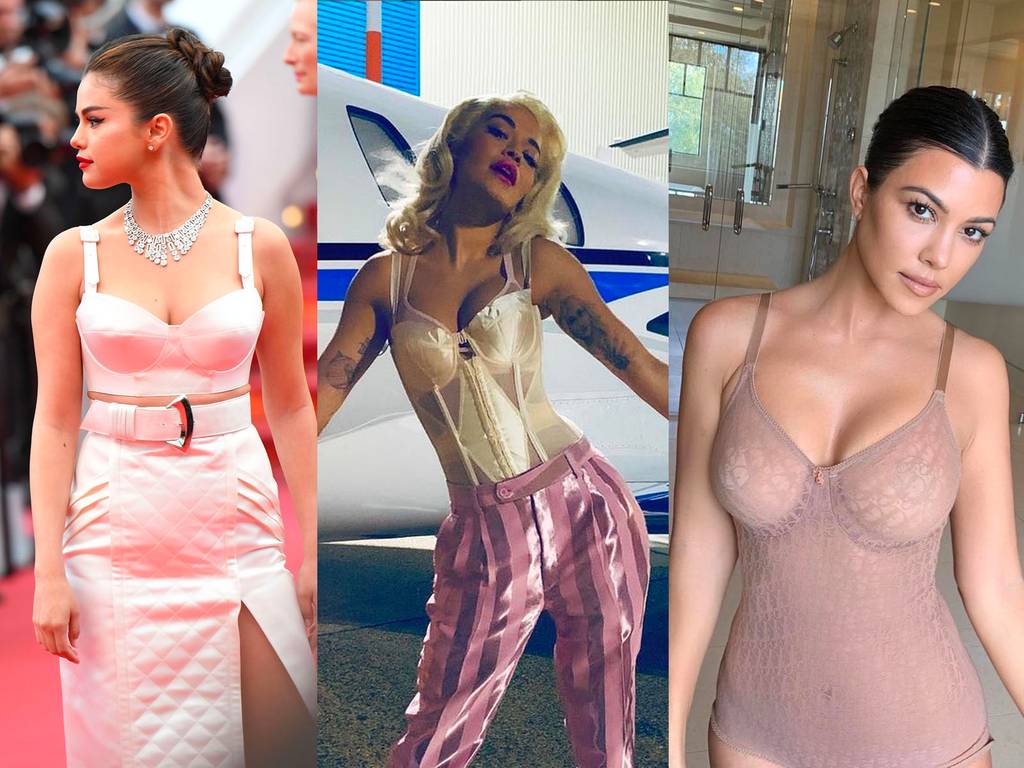 Selena Gomez, Rita Ora, Kourtney Kardashian... les sous-vêtements à l'ancienne reviennent et ne se cachent plus