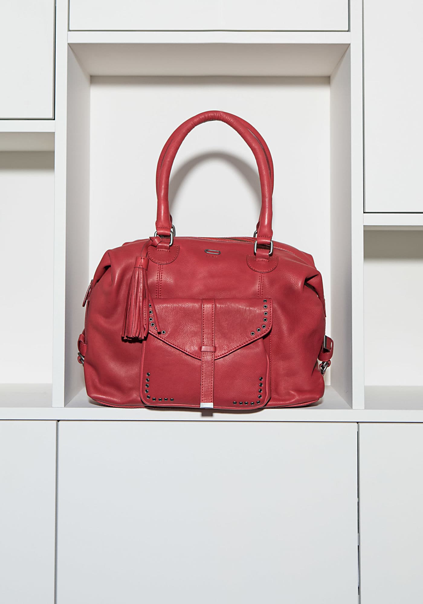 Sac The Designer IKKS en cuir rouge