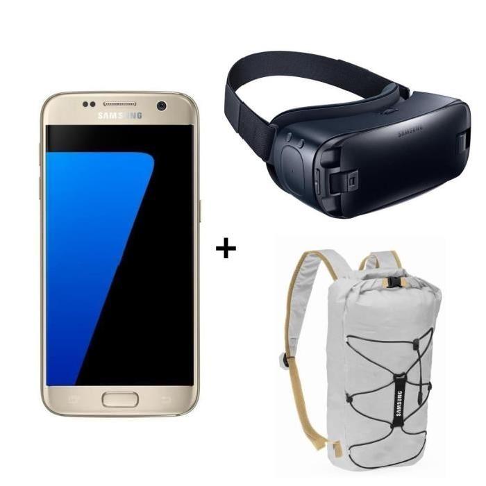 Samsung Galaxy S7 Blanc + Samsung Gear VR + Sac à dos - Cdiscount