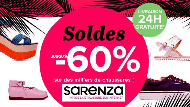 Soldes Chaussures sur Sarenza 2e Démarque - Sarenza Soldes Chaussures jusqu'à - 70 % sur vos marques préférées