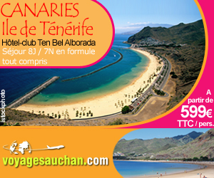 Séjour Tenerife Voyages Auchan - Hotel Tenbel Alborada 3* NL - Séjour Canaries