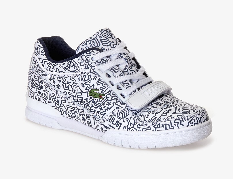 Sneakers Missouri Lacoste en cuir imprimé Collab Keith Haring
