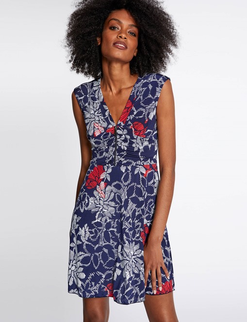 Robe zippée à motifs fleurs Morgan