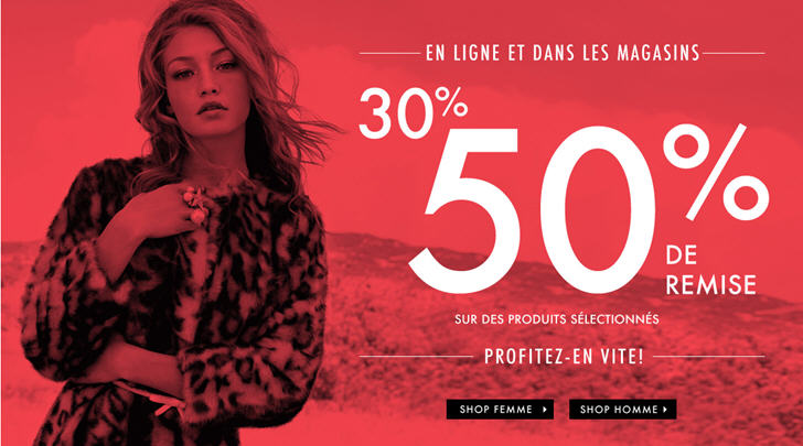 SOLDES Guess - Soldes promotion jusqu'à 50% sur Boutique Guess