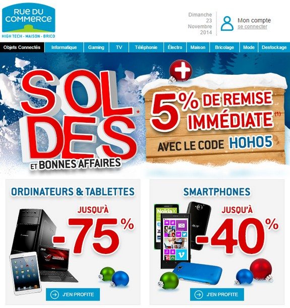 Soldes RueDuCommerce