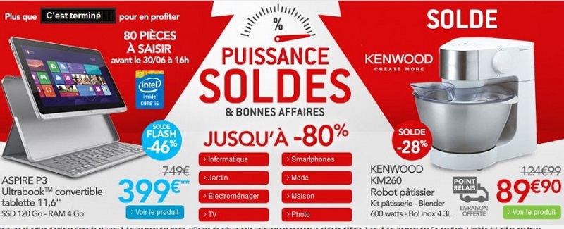 Soldes flottants Rue du Commerce - Les Soldes RueduCommerce jusqu'à -80%