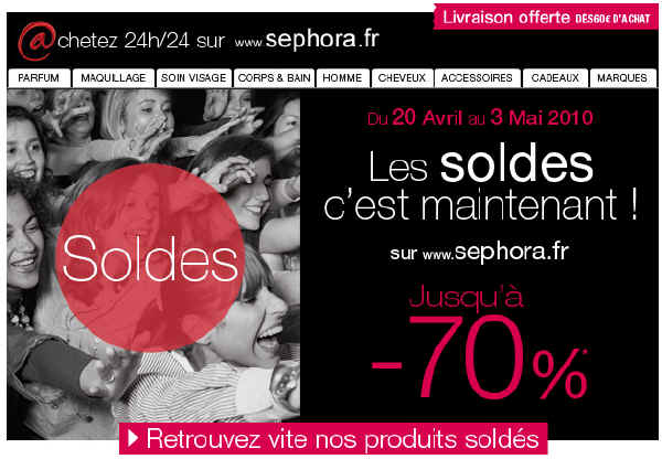 Soldes Sephora - Soldes Flottantes Séphora.fr -70% 