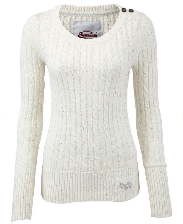 Superdry CROYDE CABLE Pullover winter - Pull Femme Zalando