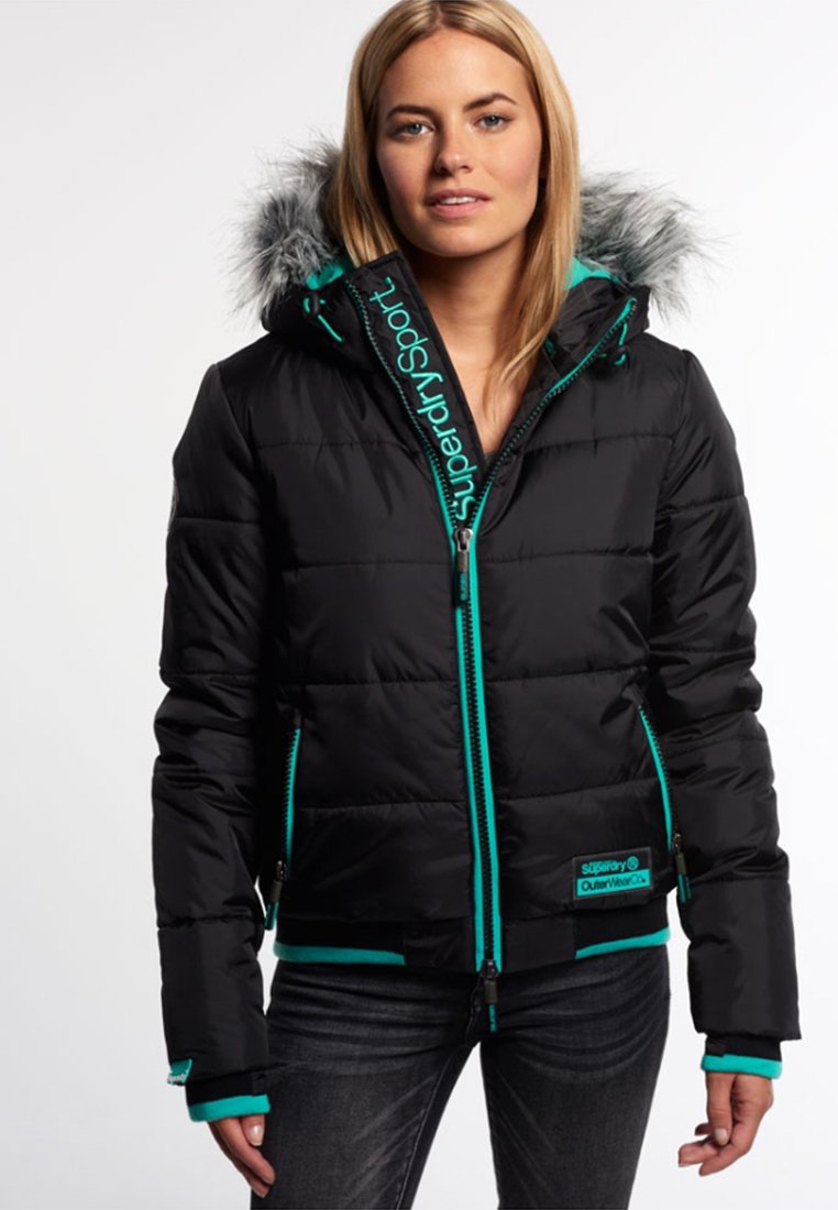 Superdry POLAR SPORTS PUFFER Veste d'hiver black - Veste d'hiver Femme Zalando