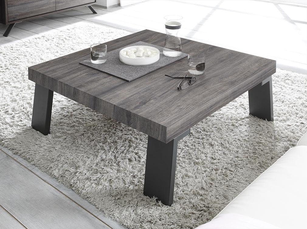 Table basse design carrée wengé ORIGIN - Table Basse Miliboo