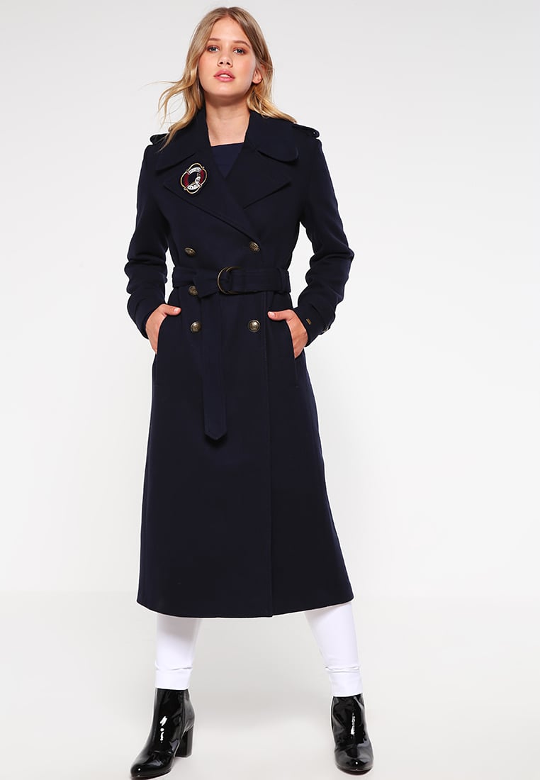 manteau bleu tommy hilfiger femme