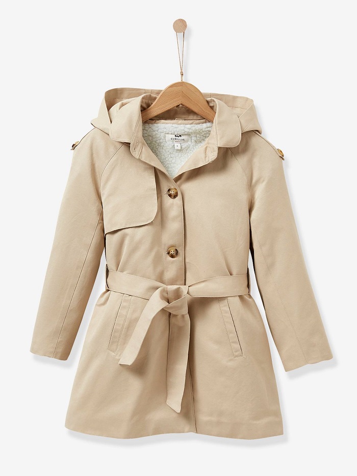 Trench fille CYRILLUS beige