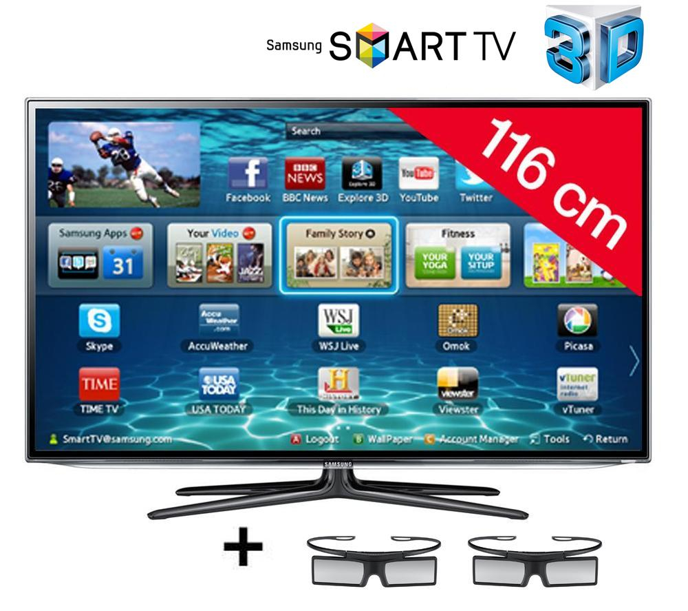 Téléviseur 3D Carrefour - SAMSUNG Téléviseur LED UE46ES6300