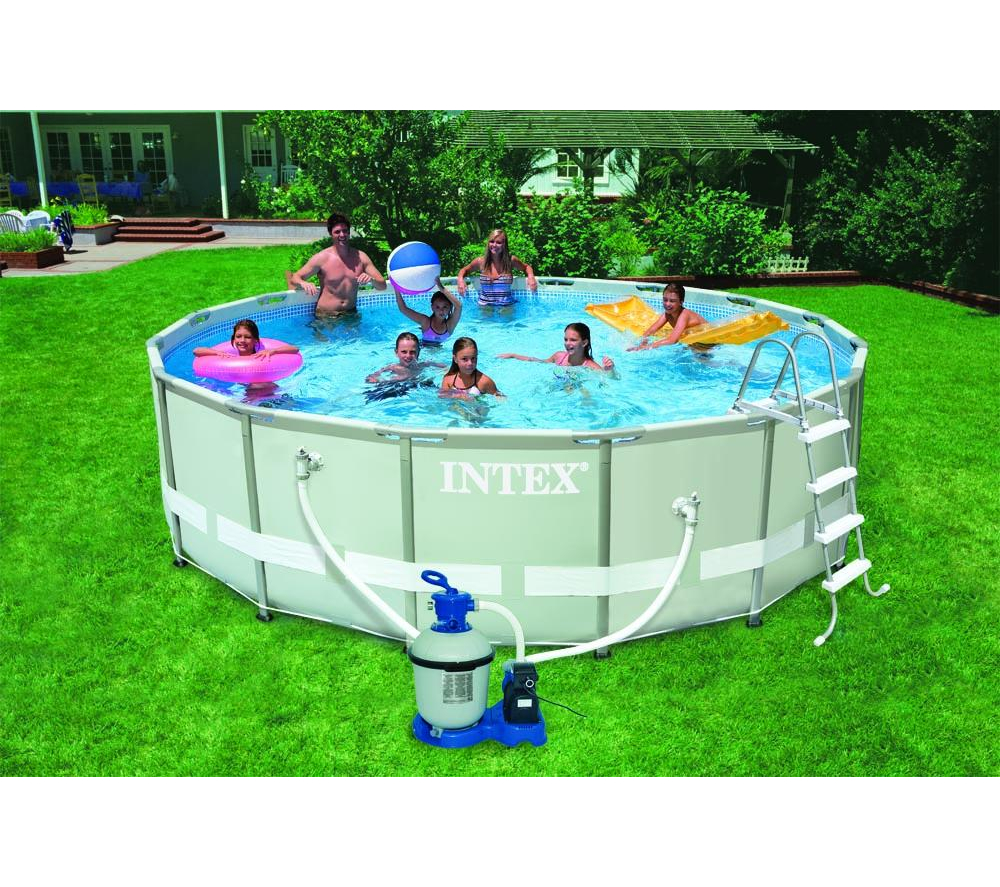 Piscine Carrefour - INTEX Piscine métal Ultra ø 4.88 x 1.22 m prix 799,00 euros