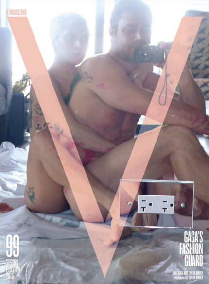 Lady Gaga totalement nue avec son fiancé pour V Magazine, elle affole la toile