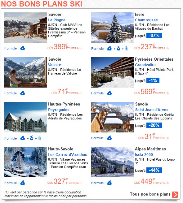 Location Vacances au Ski pas cher Promovacances
