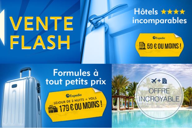 Ventes Flash Hotels Expedia - A saisir pendant 1 Semaine - Hotel Pas Cher 