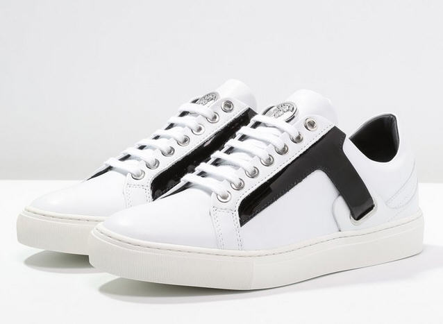 Versace Collection Baskets basses bianco/nero, Baskets homme Zalando