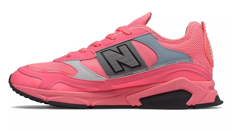 New Balance X-Racer Baskets Basses Bleached Guava with Winter Sky pour Femme