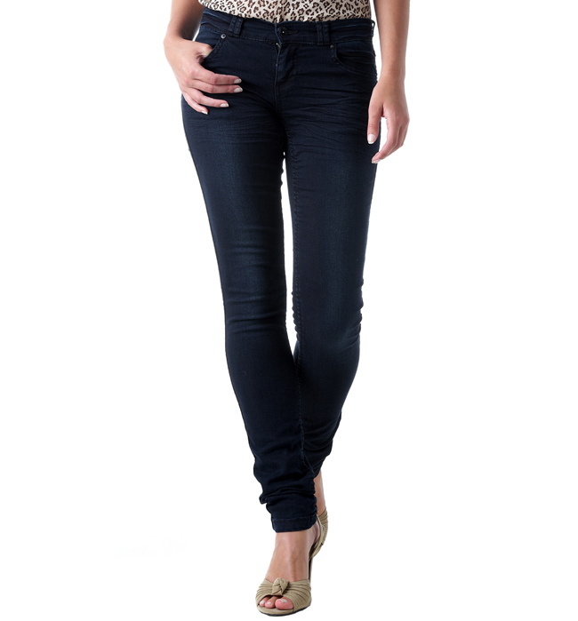 Jeans coupe slim Promod - Pantalon skinny 5 poches Prix 29,95 Euros