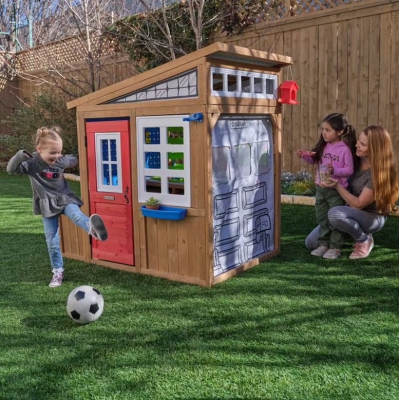 KidKraft Maisonnette d'extérieur HOBBY WORKSHOP en bois pour enfant