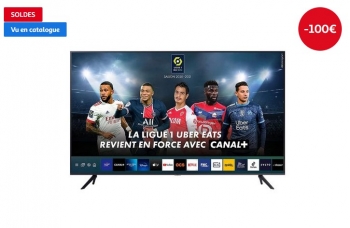 SAMSUNG UE70AU7105KXXC 2021 176 cm TV LED 4K UHD pas cher - Soldes Téléviseur Auchan