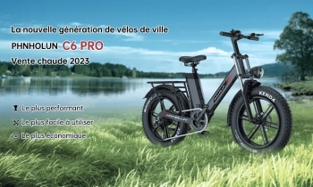 Vélo électrique PHNHOLUN C6 PRO 45-50km/h Autonomie 80-120 km