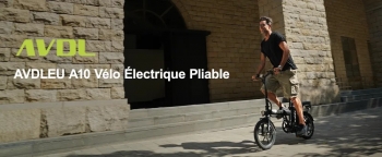 Vélo Électrique Pliable AVDLEU A10 45 km/h autonomie 40-70km