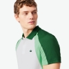 Polo Tennis color-block imprimé Homme Lacoste Blanc/Vert