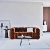 Canapé nuage LILO 2 places en velours coloris bronze de Maisons du Monde