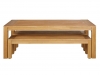 Ensemble Table de jardin ELSIE et 2 bancs en bois d'acacia - Table de Jardin Maisons du Monde